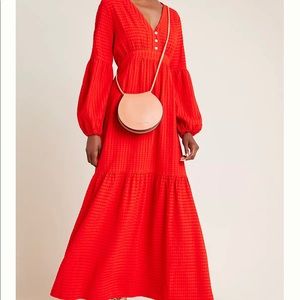 Anthropologie Alisha Tiered Maxi Dress